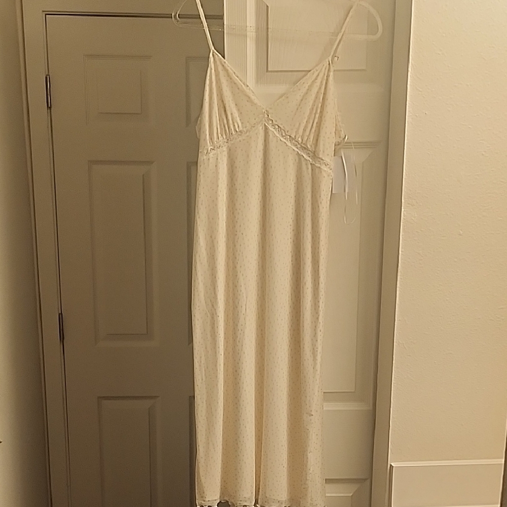 Abound Cream Lace-Trimmed Garment